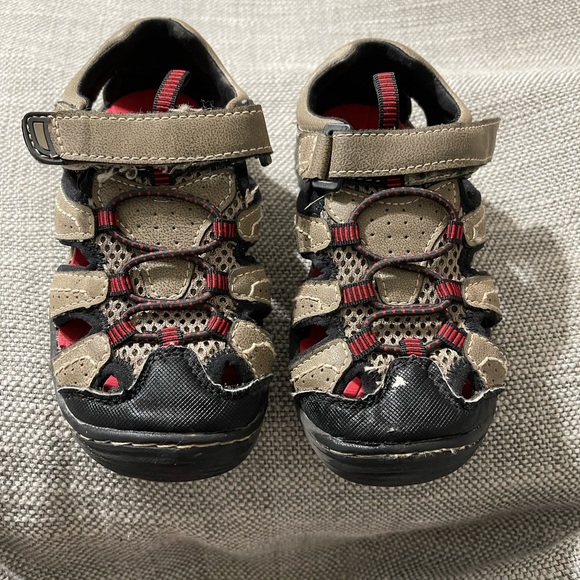 🔴🔴Toddler Boy Little Kids Beaver Creek Leather Sandals - Picture 1 of 8